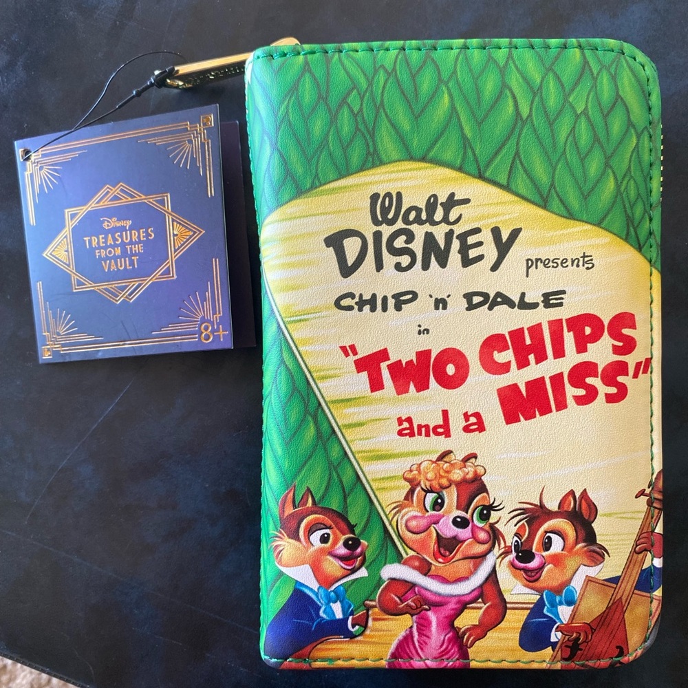 NWT chip and Dale Disney loungefly wallet